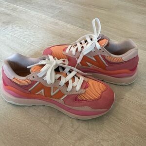 New Balance 574 Pink and Orange